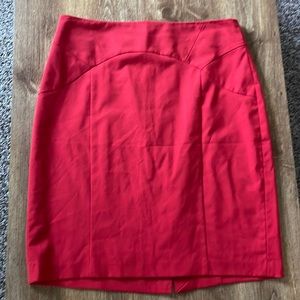 The Limited red pencil skirt